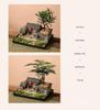 Retro Farmhouse Courtyard Miniature: Nostalgic Desktop Bonsai Decor for Living Room