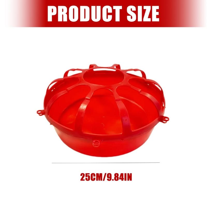 Simple Chicken Feeder Food Container Waterer Bowl for Poultry Small Bird Chickens and Ducks Quails Feeding Supply