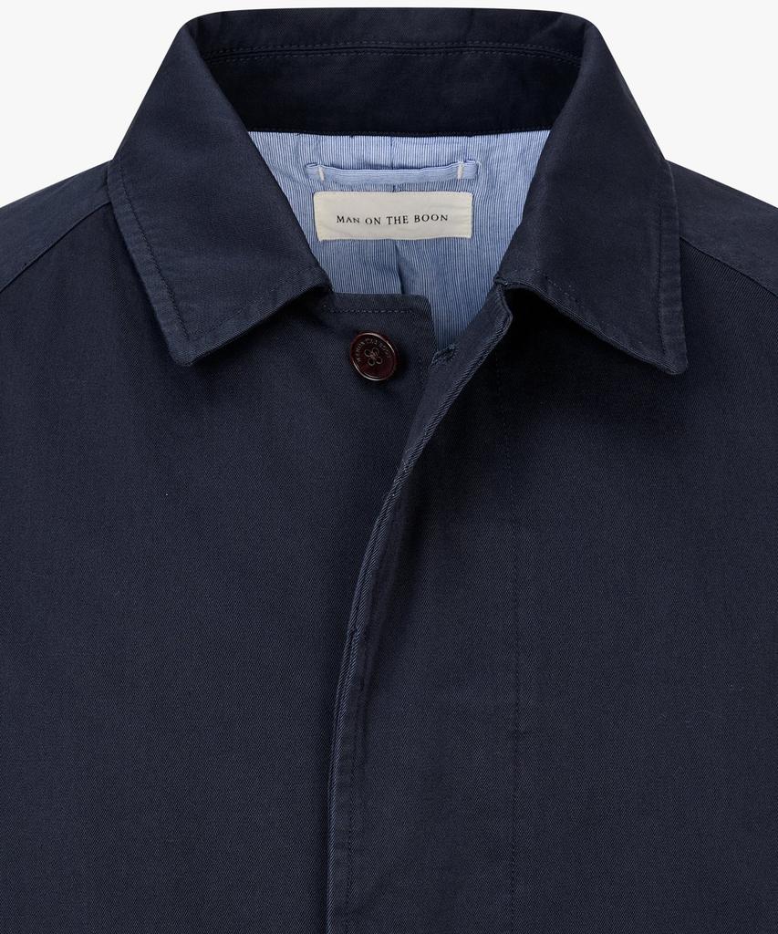 Man On The Boon Cotton Raglan Trench Coat_Navy 4715109001
