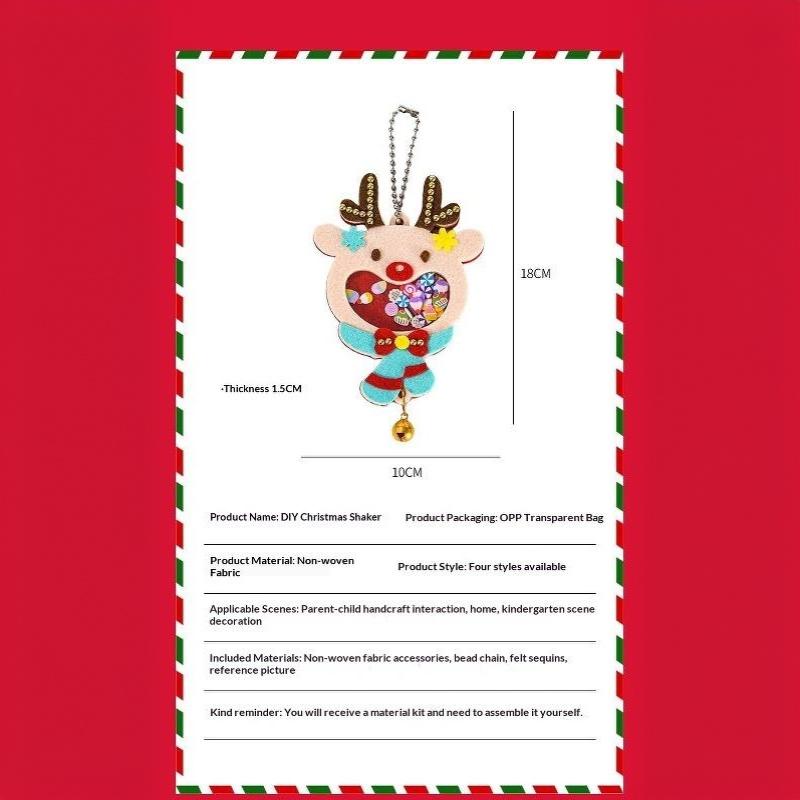 Christmas Small Gift Handmade Diy Pendant, Children'S Creative Toy Making Materials, Kindergarten Christmas Tree Decoration