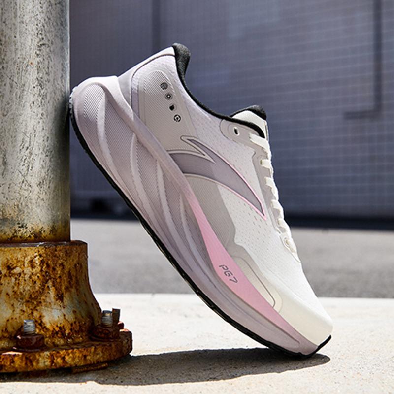 Anta Pg7 Travel Step 2.5 Sports Comfortable Shock Absorption Non-Slip Low-Top Casual Running Shoes Women sneaker White Gray 122545545-4