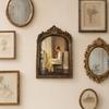 Large Vintage Picture Frame Retro Arched Po Frame for Tabletop/Wall Mounting Embossed Resin