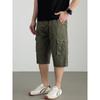 Hengyuanxiang Men's Pure Cotton Loose Fit Casual Workwear Shorts