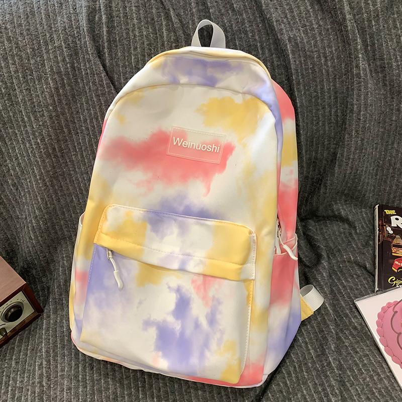 Children's Schoolbags Elementary School Girls Junior High School Girls High Looking Tie Dye School Backpacks