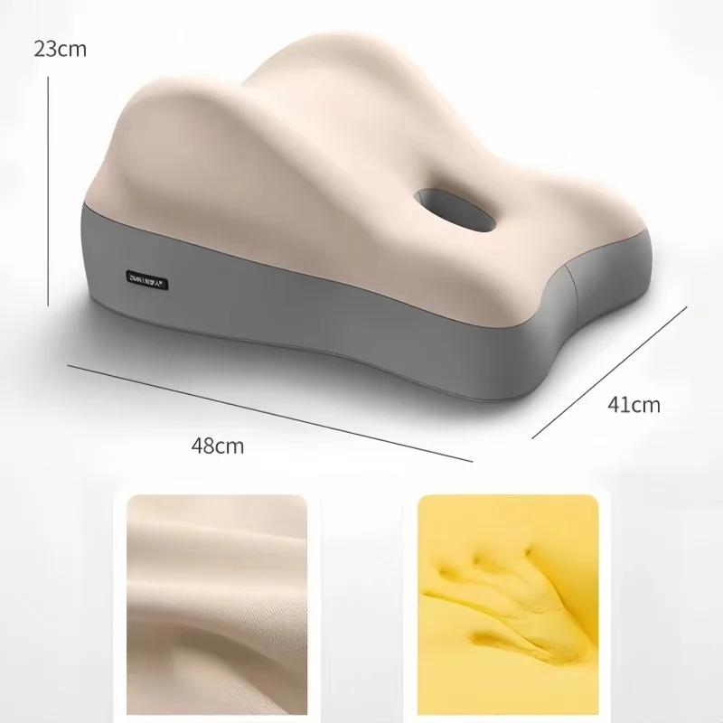 Memory Foam Lumbar Cushion Ergonomic Back Support Pillow With Breathable Cover For Office Chair Car Seat Bed Backrest