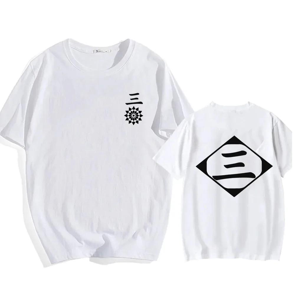 Hot Sale Anime Cotton T-Shirt Bleach Cosplay Shirt Zaraki Kenpachi Unisex Women O-Neck Short Sleeve Tee Fashion Tshirt For Fans
