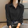 Women Shirts  Casual Chiffon Shirt Office Lady Fashion Female Long Sleeve Loose Solid Blouse Tops
