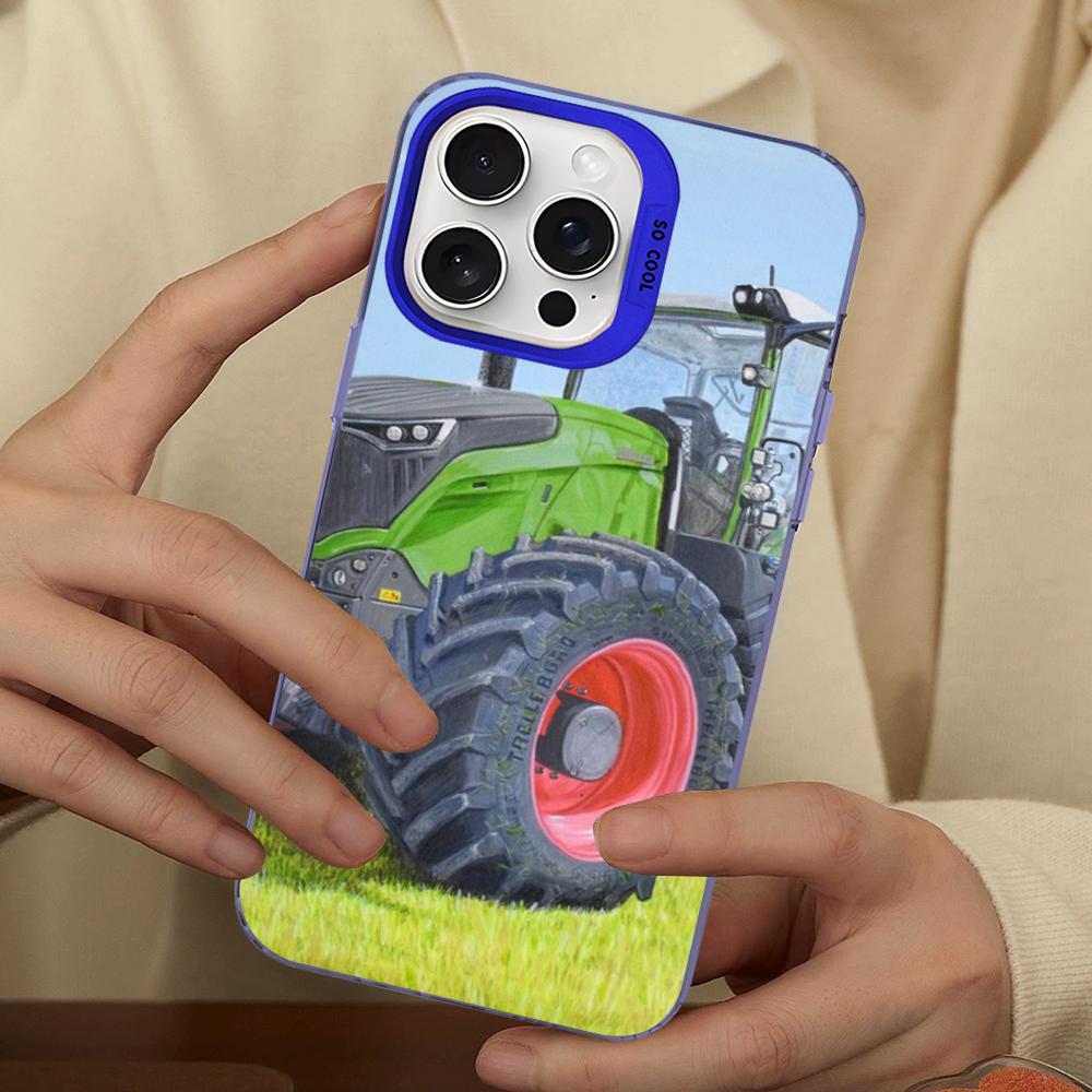 Tractors Car Phone Case For IPhone 16 15 14 13 12 11 Pro Max X XR XSMAX 8 7 Plus Matte Shockproof Back Cover