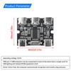 USB-Erweiterungsplatine Hub 1 Eingang 3 Ausgänge Erweiterungsmodul für Raspberry Pi 4/5 Generation USB-HUB 1 zu 3 Stromverteiler Typ-C