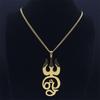 Cross Neptune Trident Necklace: Trendy Stainless Steel Hip Hop Pendant for Men's Sweater Chain