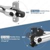 1/2'' Drive Breaker Bar Wrench Socket 10/15/18inch Extension 180-Degree Cr-V Flex Head and Engraved Non-slip Handle Repair Tools