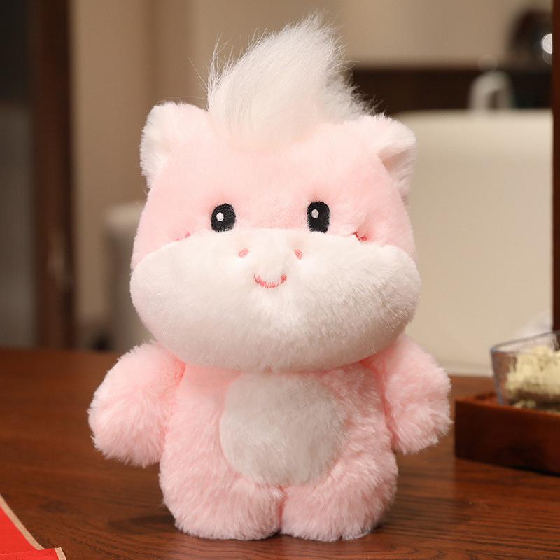 

Year of the Horse Mascot Doll Company Event Gifts Zodiac Horse Doll Plush Toy Soothing Doll New Year s Gift 20cm【0.1kg】