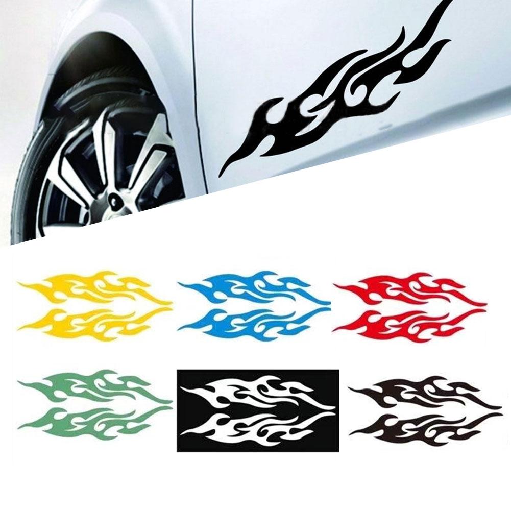 Adesivi Auto Fai da Te Riflettenti Fiamma Decorazione Auto Fuoco Adesivo Specchietto Auto