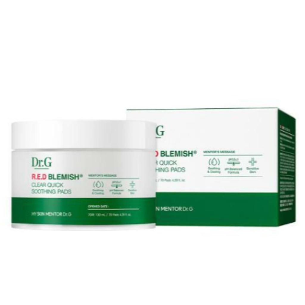 Dr.G Red Blemish Clear Quick Soothing Pads 70sheets / Face Mask Pack Soothing & Cooling