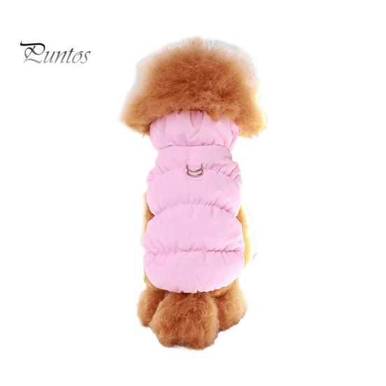 

Зимнее пальто для собак, ветрозащитная теплая куртка для снега с D-образным кольцом для маленьких и средних собак, кошек, толстый жилет для домашних животных, одежда для прогулок в холодную погоду XL розовый