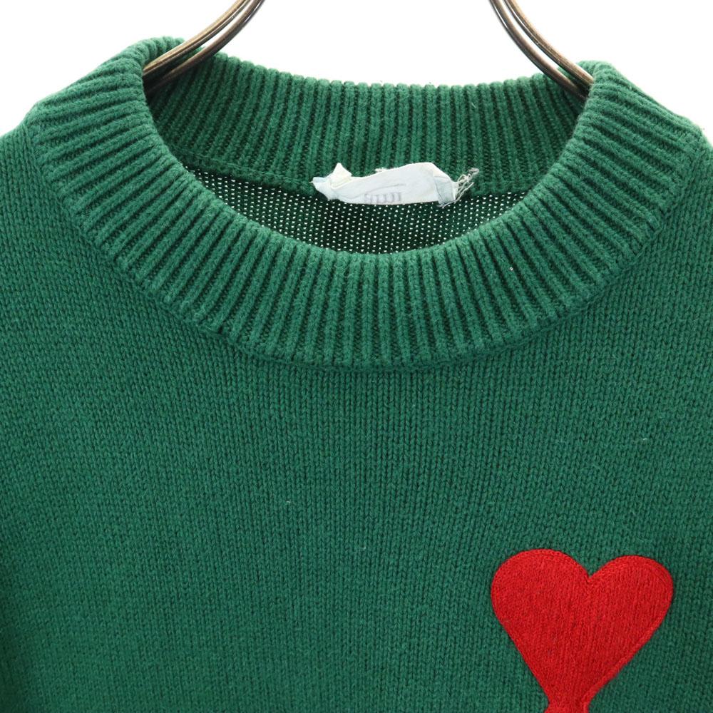 AMI Made In Portugal Long Sleeve Sweater S Green Knit Women Used