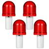4 Pack ABS, Polycarbonate Emergency Flashing Warning Light 360-Degree LED Barricade Lights  Traffic