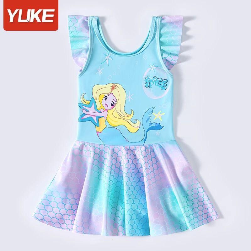 Kinder Badeanzug Ins Neues Mädchen Baby Einteiler Prinzessin Rock Badeanzug Mädchen Schnelltrocknend Sonnenschutz Badeanzug
