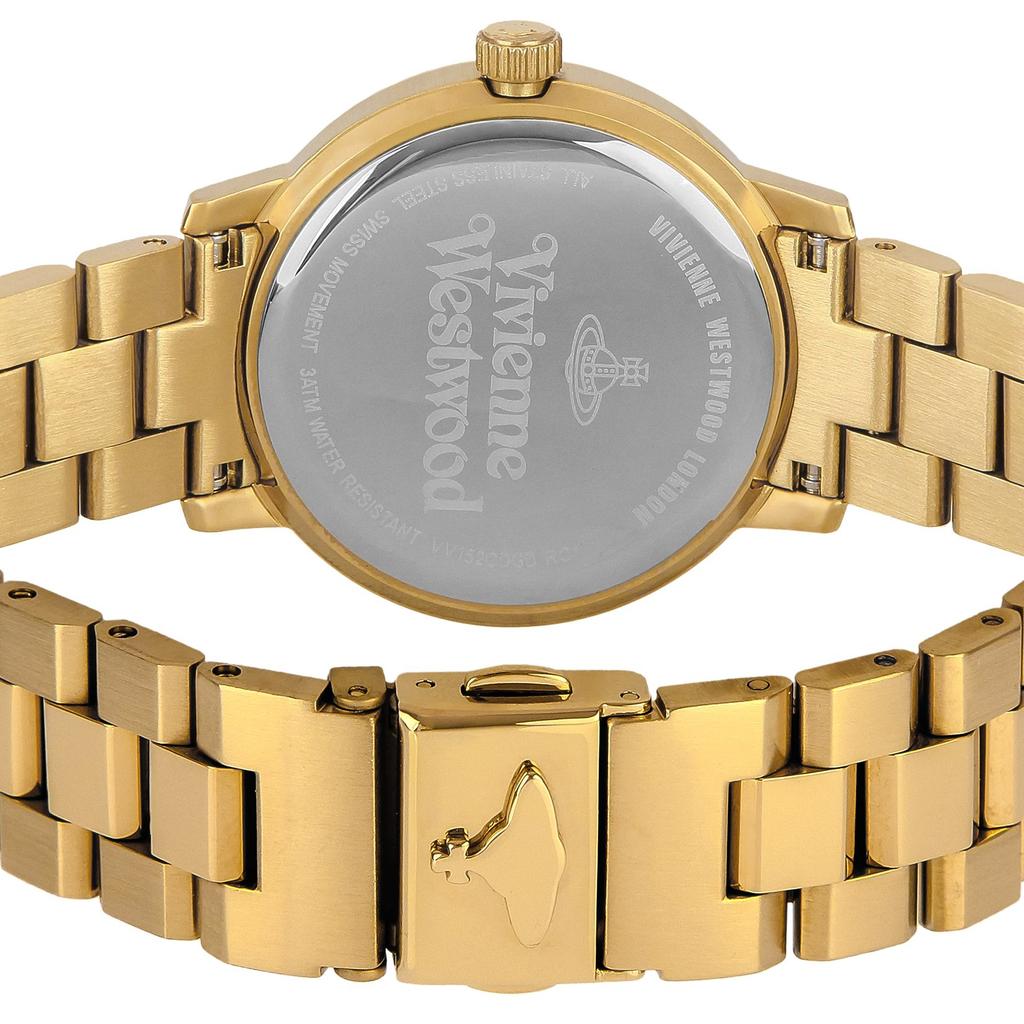Vivienne Westwood Bloomsbury Watch, Yellow Gold Dial, Women's, VV152GDGD [Parallel Import]