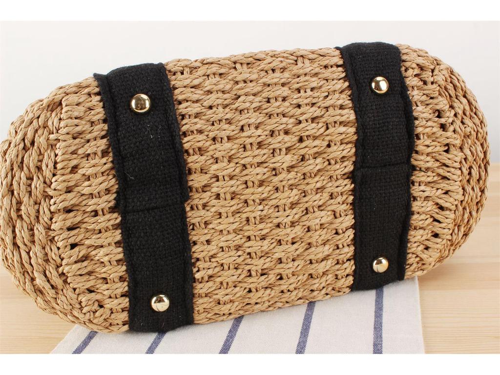 European and American Style Woven Beach Bag: Large Capacity, Casual, Versatile Women's Tote