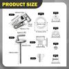 Toilet Lid Hinges Mounting Fixed Joint Fittings Fixtures Space Saving Cover Hinge Replacement Part