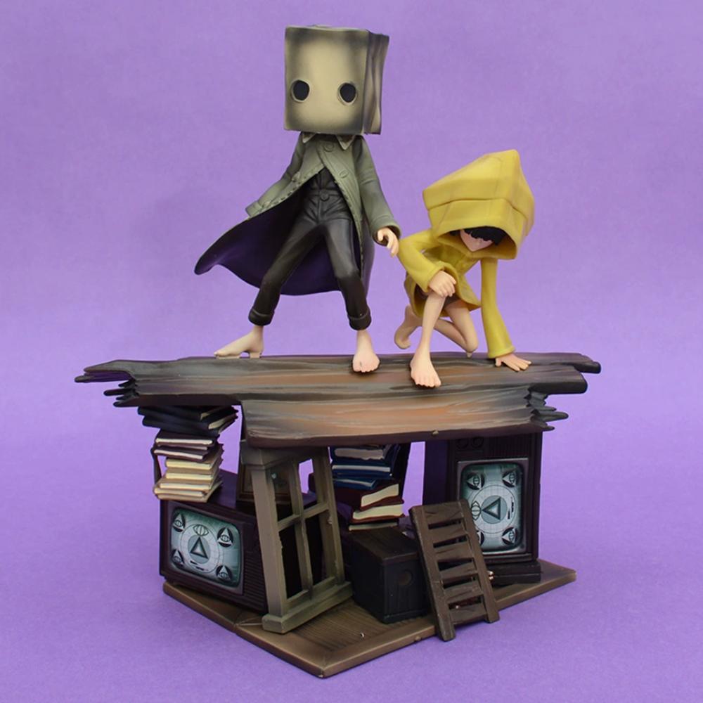 

21cm Little Nightmares Six & Mono Decoration Collection Figurine Toy Model Statue without box