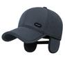 Men's Winter Warm Cap Middle-aged And Elderly Windproof Coldproof Cap Ear Protection Cap Velvet Thick Baseball Cap