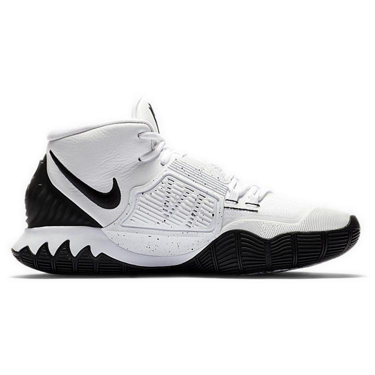 Nike Kyrie 6 'Oreo Mid Top Performance Basketball Shoes Unisex Black White Asian Version BQ4631-100