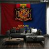 Spain National Football Team Wall Tapestry Aesthetic Wall Hanging Printed Fabric Blanket Decorative Tapestries for Bedroom Living Room Home Decor