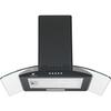 Decorative Cooker Hood - CONTINENTAL EDISON - CEH60GB2 - Class A - 60 X 47 X 50.84 Cm - Black / Glass