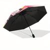 Dumbo Elephant Automatic 3-Fold Cartoon Umbrella Design, Cute Cartoon Pattern, Portable Outdoor Umbrella, Perfect, Holiday Gift for Disney f