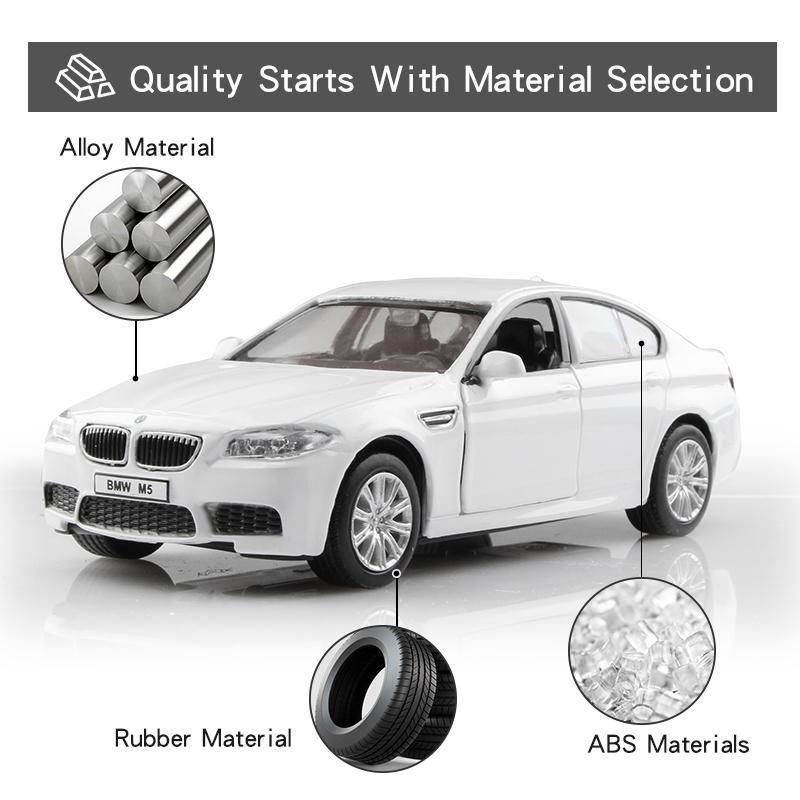 BMW M4 M5 Coupe Simulations-Druckguss & Spielzeugfahrzeug Rückziehmotor Auto & Türen zu öffnen RMZ city 1:36 Geschenke aus Legierungsmodellen für Kinder