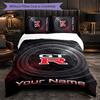 Set Biancheria da Letto Nissan GT-R con Testo Nome Personalizzato, 1 Copripiumino & 2 Federe Regalo Personalizzato per Camera da Letto