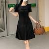 ZANZEA Women Casual Round Neck Solid Color Short Sleeve Dress