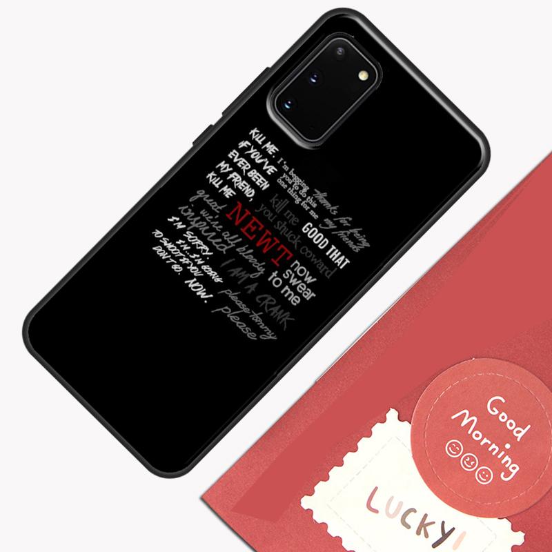 The Maze Runner Qoutes Phone Case For Samsung Galaxy S23 S26 Ultra S20 S21 S22 S24 S25 Plus S10 S25 FE Cover Shell