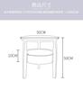 Nordischer Nachttisch aus Massivholz, kleine Wohnung, Mietzimmer, Zuhause, Nachttisch, moderner minimalistischer Stil, Schlafzimmerschließfach
