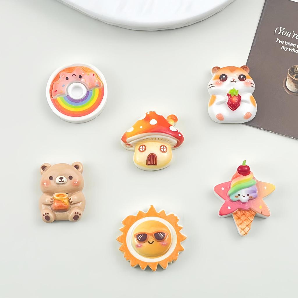 Five-Pointed Star Resin Ice Cream Sun Hair Clip & Phone Case Accessory