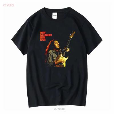Rory Gallagher Irish Tour 74 T Shirt Long or Short Sleeves Vintage Washed Stylish Soft Top For Everyday Wear Comfortable