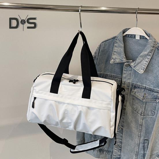 Small Duffel Bag for Sports Gym Bag with Shoe And Wet Clothes Compartment Waterproof Carry-on Travel Bag for Women And Men Weekend Getaway