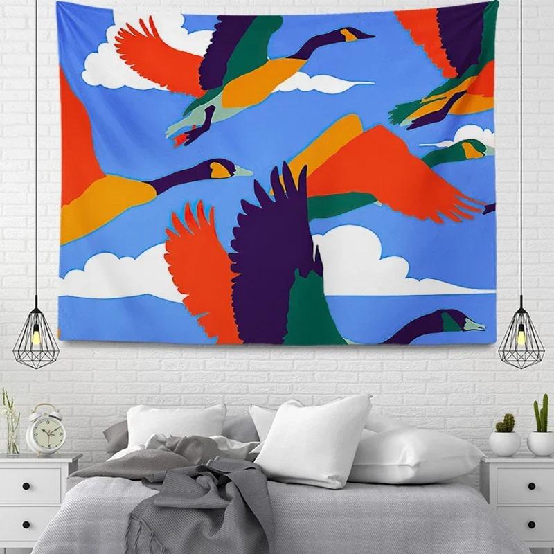 Simple Pattern Plant Decorative Tapestry Home Wall Living Room Office Decorative Tapestry