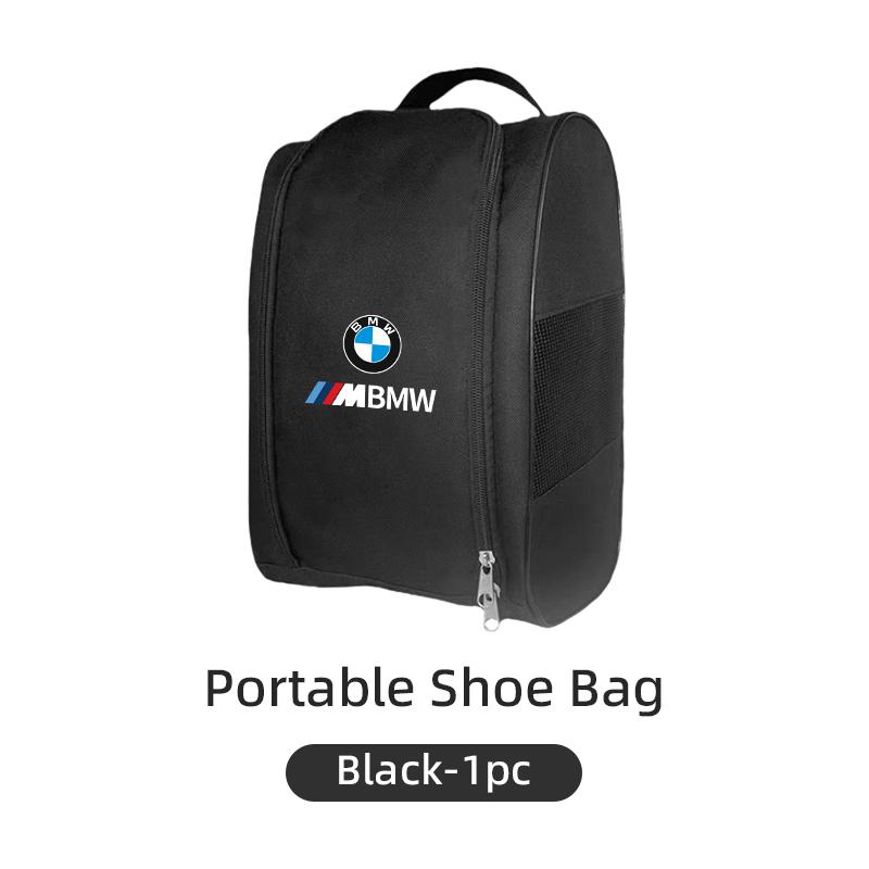 BAGH3 2026 Car Sticker Car Logo Sneaker Storage Bag Travel Outing Shoe Storage Tools Cars Accessories For BMW E46 E90 E60 F20 F10 F30