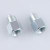 AC PERFORMANCE Female 3/8 X 24 Inverted To Male 7/16 X 24 Thread Brake Line Fittings Adapter Zinc Steel, Pack of 2