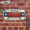 D Flat Pc Vintage Aluminum Decorative Plaque  Vintage Year Decorative Plaque Decorative Sign Outdoor Plaque and Wall