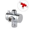 Chrome Finished 3 Way Shower Diverter G1/2 Inch Thread Bidet Diverter Valve  Bathroom  Use