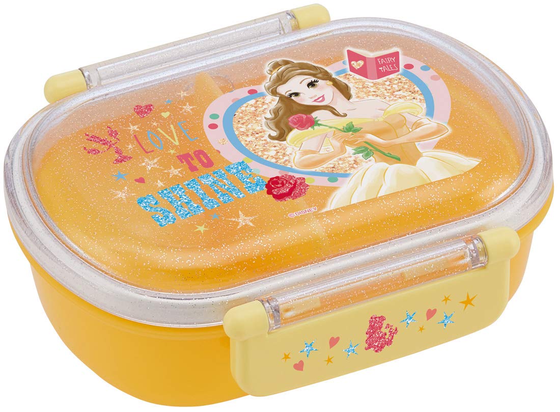 

Skater Antibacterial Soft Bento Box for Disney Belle Made in Ag+ Kids, 360ml, 21, Japan, QAF2BAAG-A