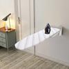 Bymaocar White Folding Ironing Board, Rust-Proof 37.4*7.5iIn Wall Mounted Clothing Storage Board for Households & Laundry Shops