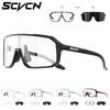 SCVCN Photochrome Wanderbrille Radsport Sonnenbrille Brille Herren UV400 Damen Sport für Herren Straße Mountainbike Fahrradbrille