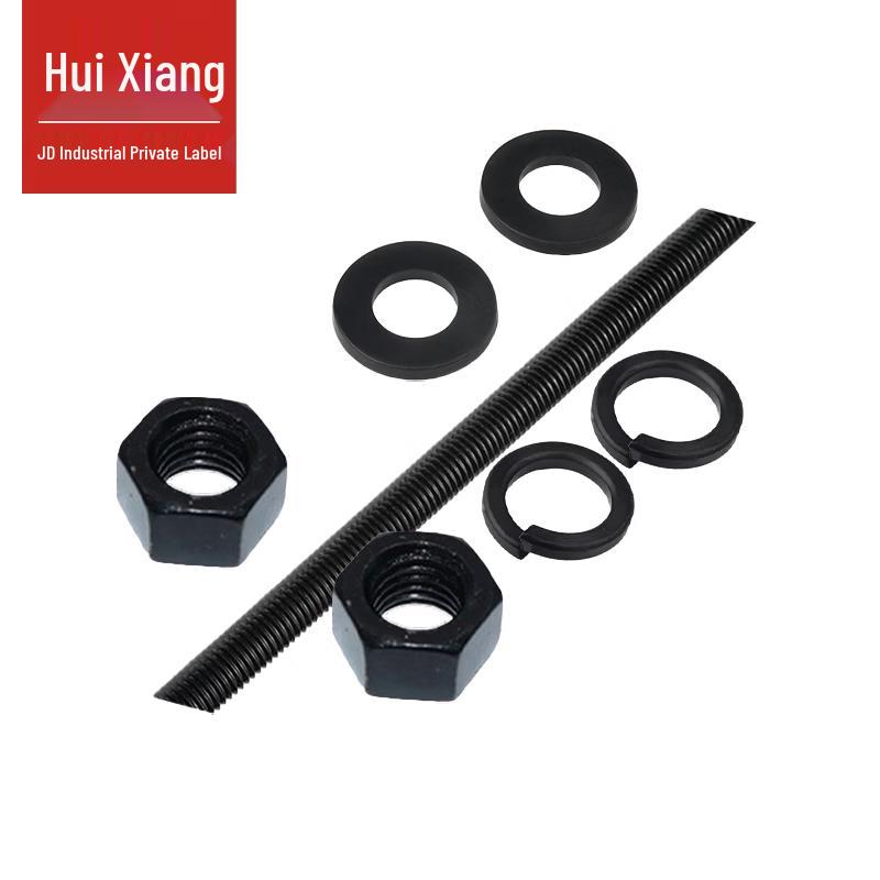 DIN976 Blackened Carbon Steel Threaded Rod Kit