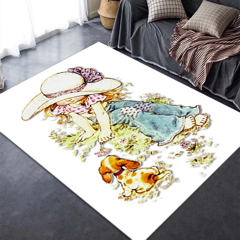 2025 New Sarah Kay Carpet Rug for Living Room Bedroom Home Sofa Decoration,Kids Play Non-slip Floor Mat143