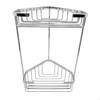Corner Washroom Rack DoubleLayer Storage Stainless Steel Triangular Wire Basket for